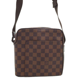 Louis Vuitton Damier Ebene Brown Olaf Shoulder Bag